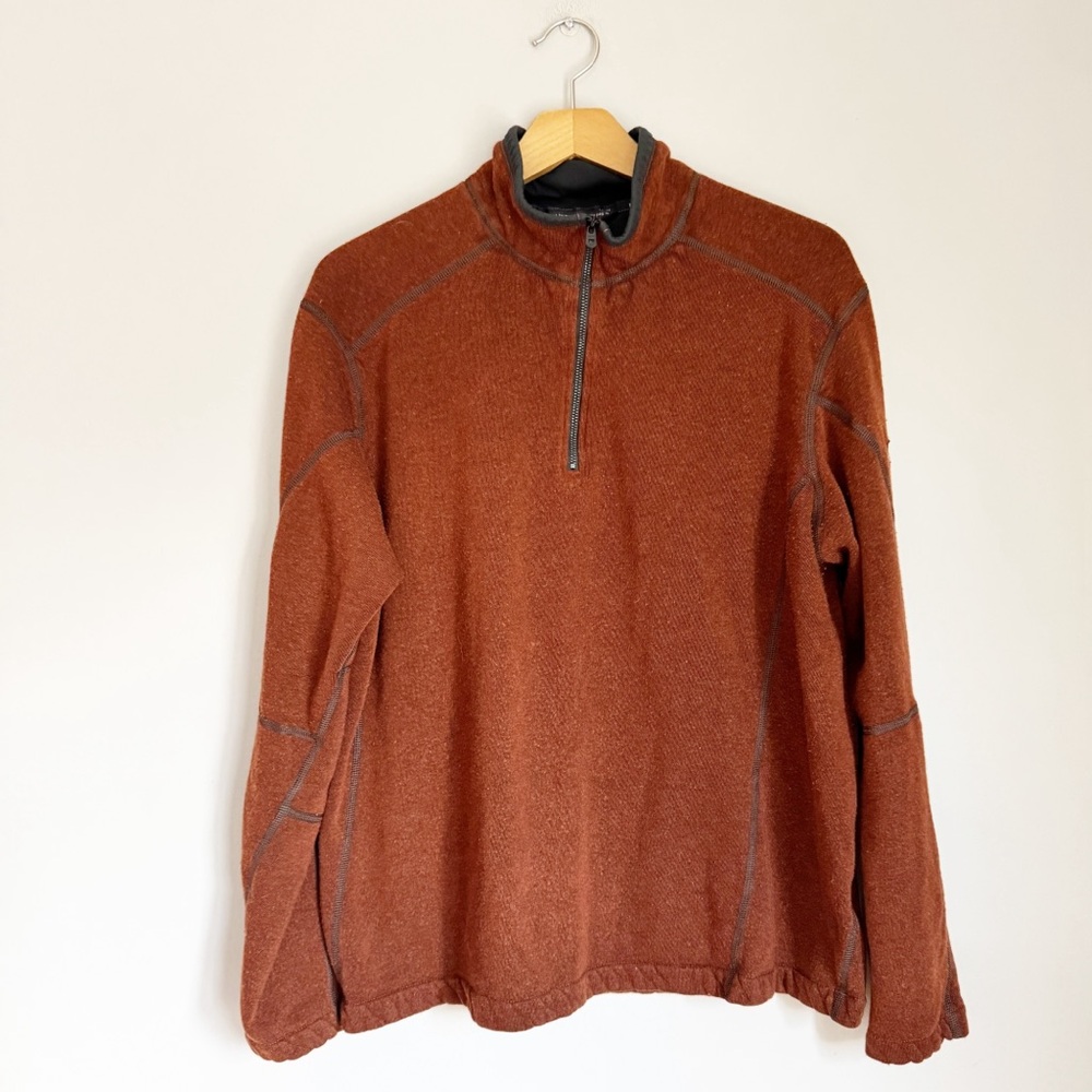 Kuhl Men's Zip-Up Sweater in Rust